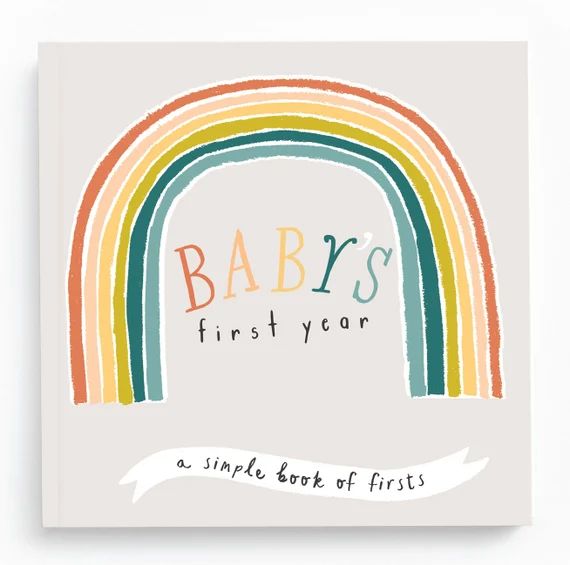 Rainbow Baby Book  Gender Neutral  Baby Journal  Rainbow | Etsy | Etsy (US)