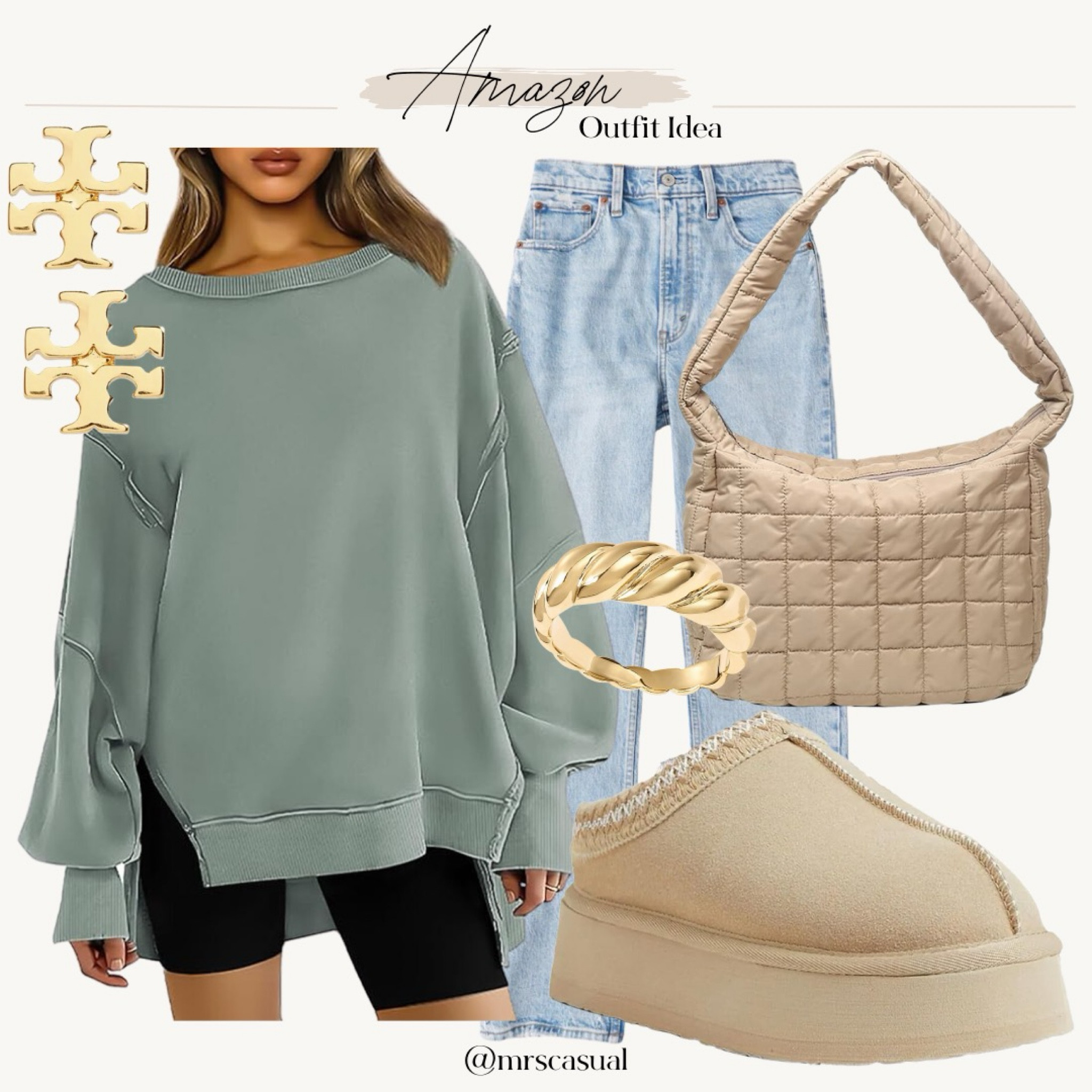 Free People looking sweatshirt from Amazon. Easy fall outfit idea 

#LTKSeasonal #LTKfindsunder100 #LTKfindsunder50