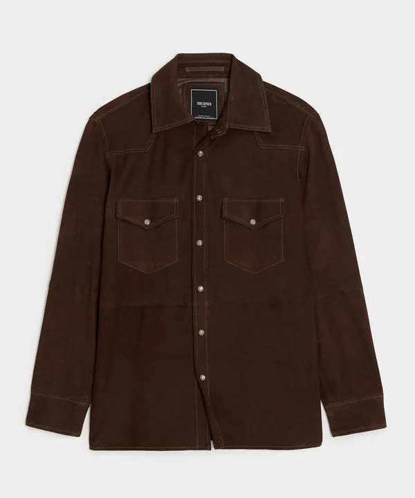 Italian Suede Western Shirt Jacket | Todd Snyder