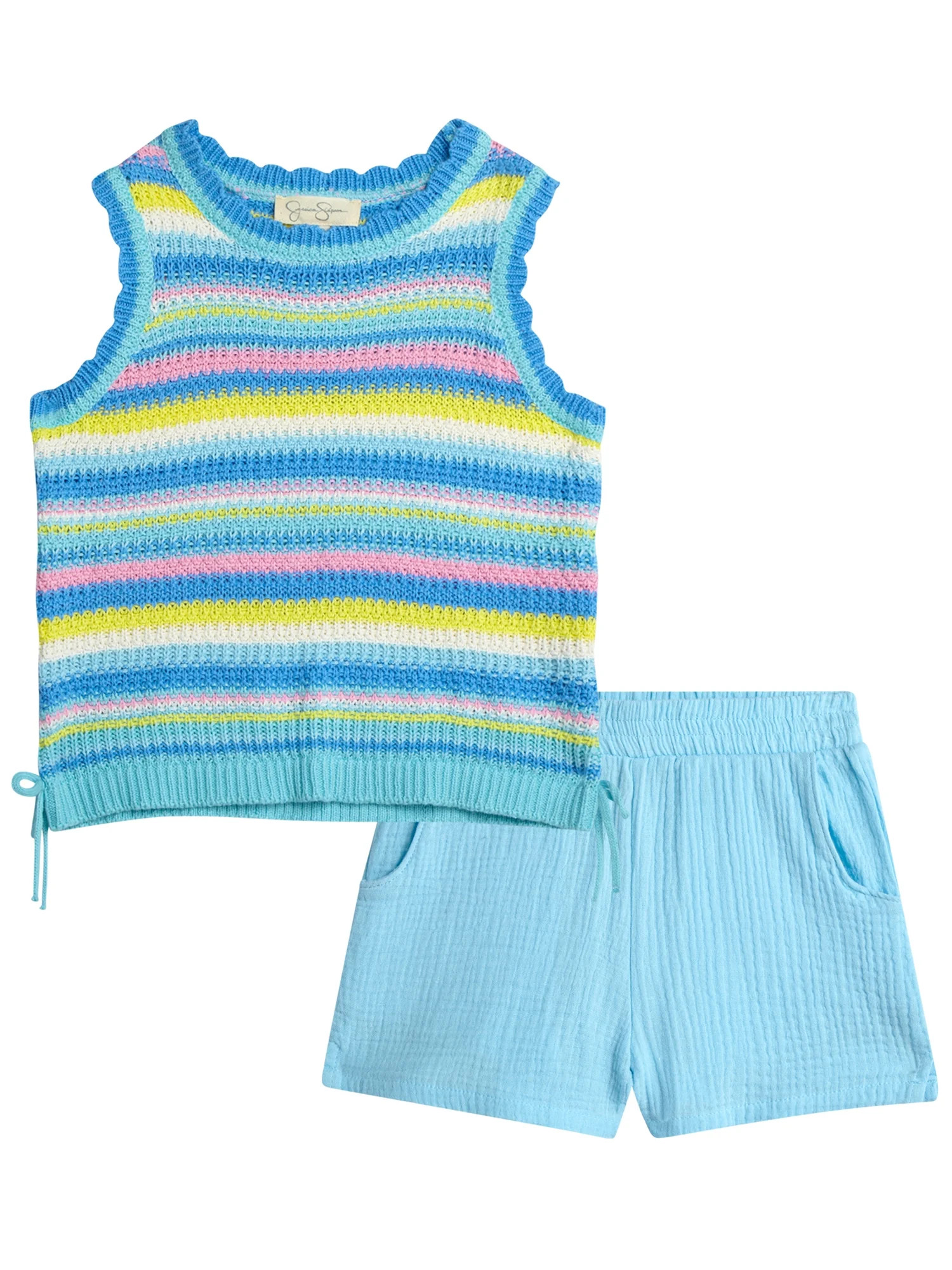 Best seller Jessica Simpson Girls' Crochet Skirt Set, Sizes 7-16 $6.45 | Walmart (US)