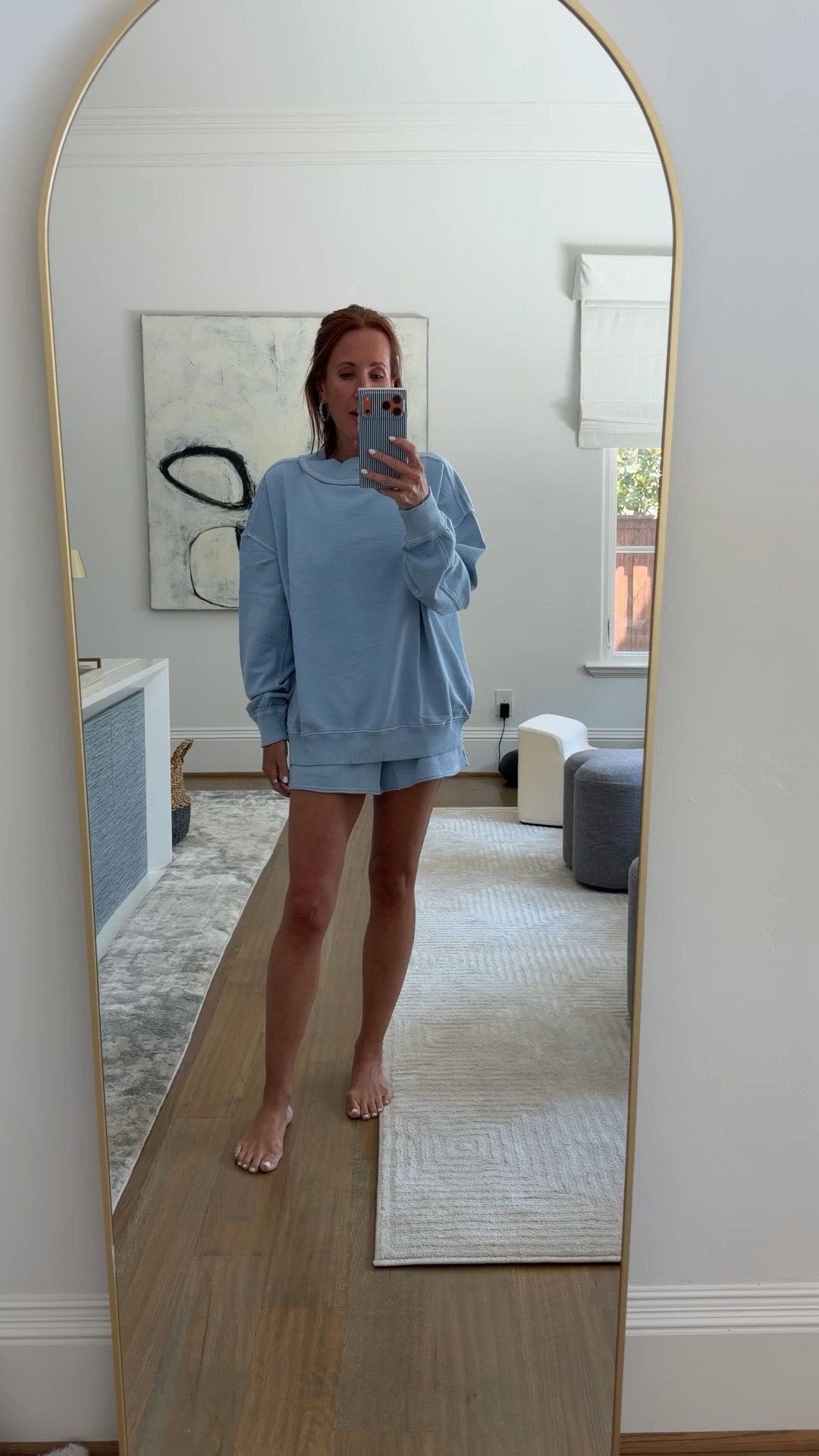 My go-to comfy but still cute lounge sets are always from Aerie and this one might be my favorite color yet. The oversized sweatshirt + matching shorts combo is the kind of outfit I throw on for coffee runs, working from home, lake weekends, travel days… basically everything. And the best part? Aerie is 30–50% off this weekend so it’s the perfect time to grab a set or two before summer. Linking this one plus a few other favorites I own and love.

aerie lounge set • matching lounge set • oversized sweatshirt • comfy mom style • elevated loungewear • cozy summer outfit • travel day outfit • casual chic outfit • affordable lounge set • aerie sale finds

#LTKootd #LTKSaleAlert #LTKPetite