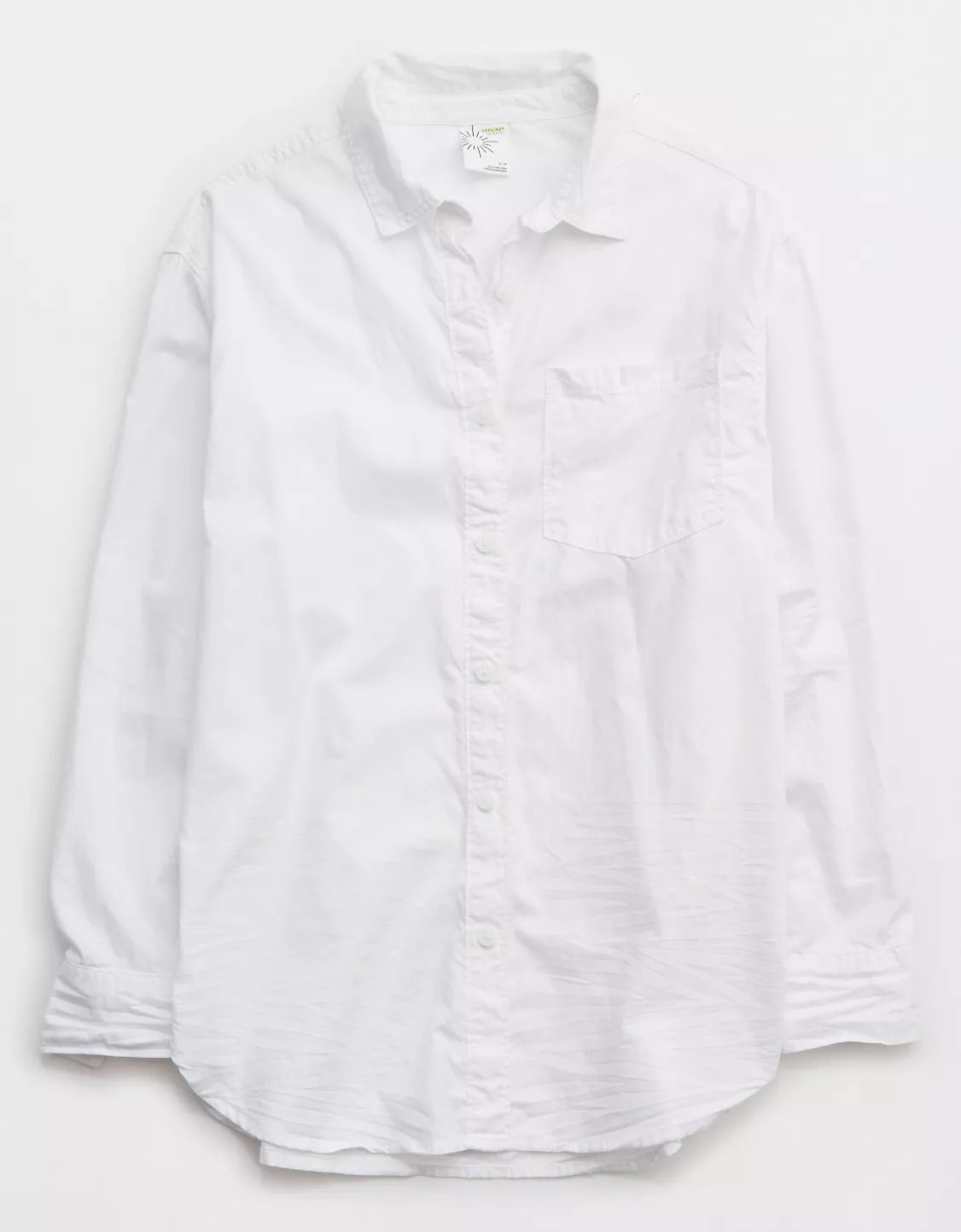 OFFLINE By Aerie Oversized Crinkle Button Up Shirt | Aerie
