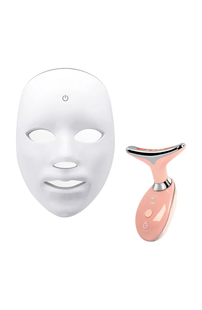 PURSONIC LED Glow Set - 7-in-1 LED Light Therapy Face Mask + 7-in-1 LED Face & Neck Sculpting Wan... | Nordstrom