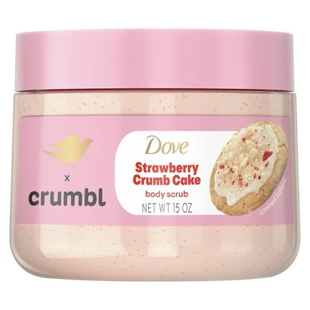 Dove Crumbl Exfoliating Body Scrub Strawberry Cookie, 15 oz | Walmart (US)