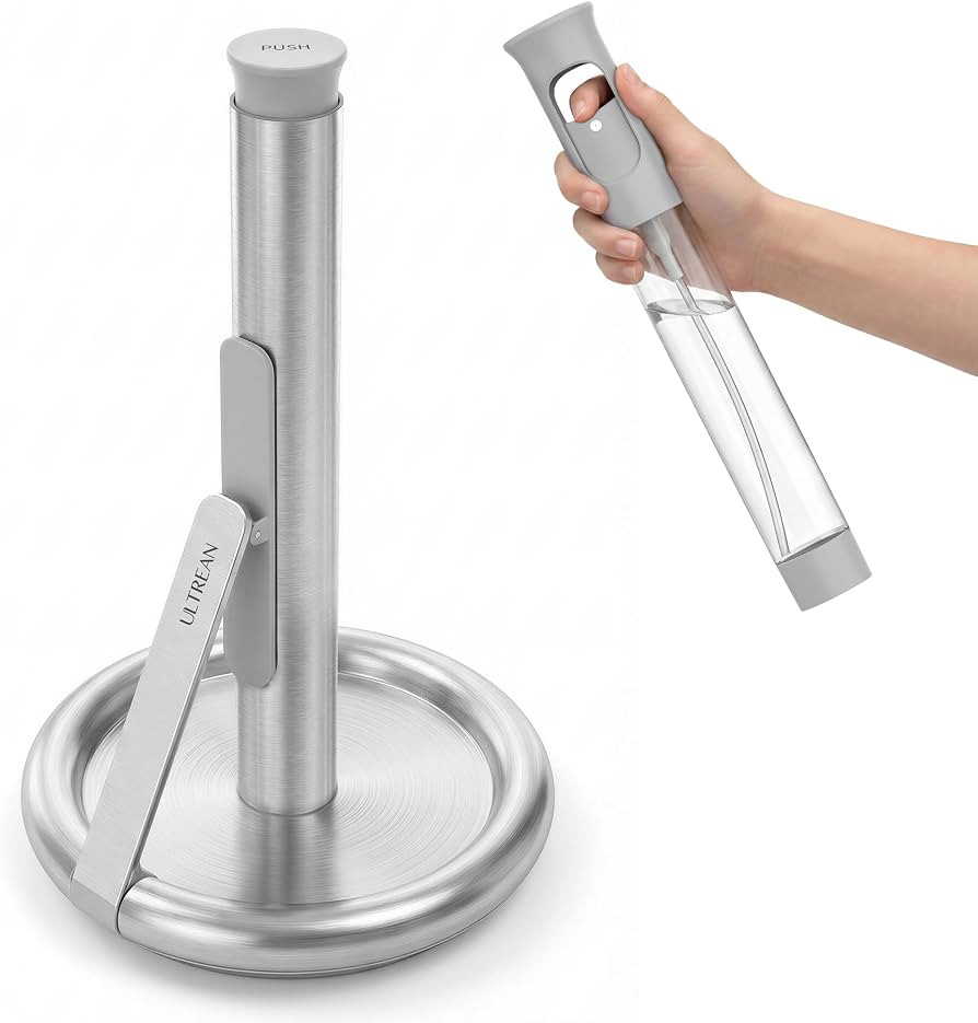 Ultrean Paper Towel Holder with Spray Bottle, Countertop Freestanding Paper Towel Dispenser with ... | Amazon (US)