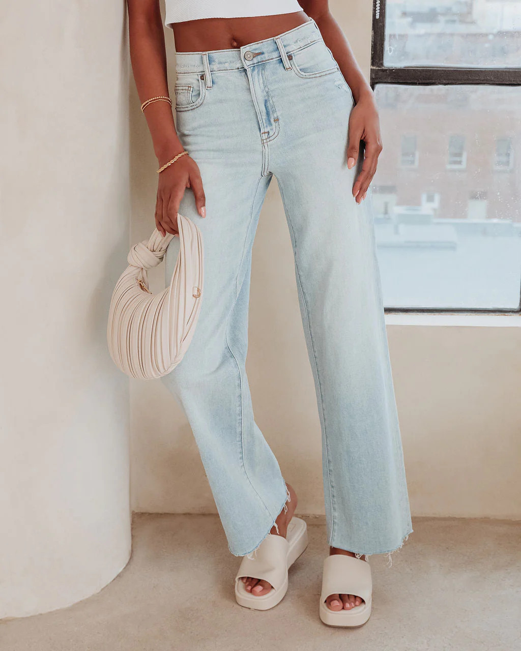 Logan Super Stretch High Rise Relaxed Jeans | VICI