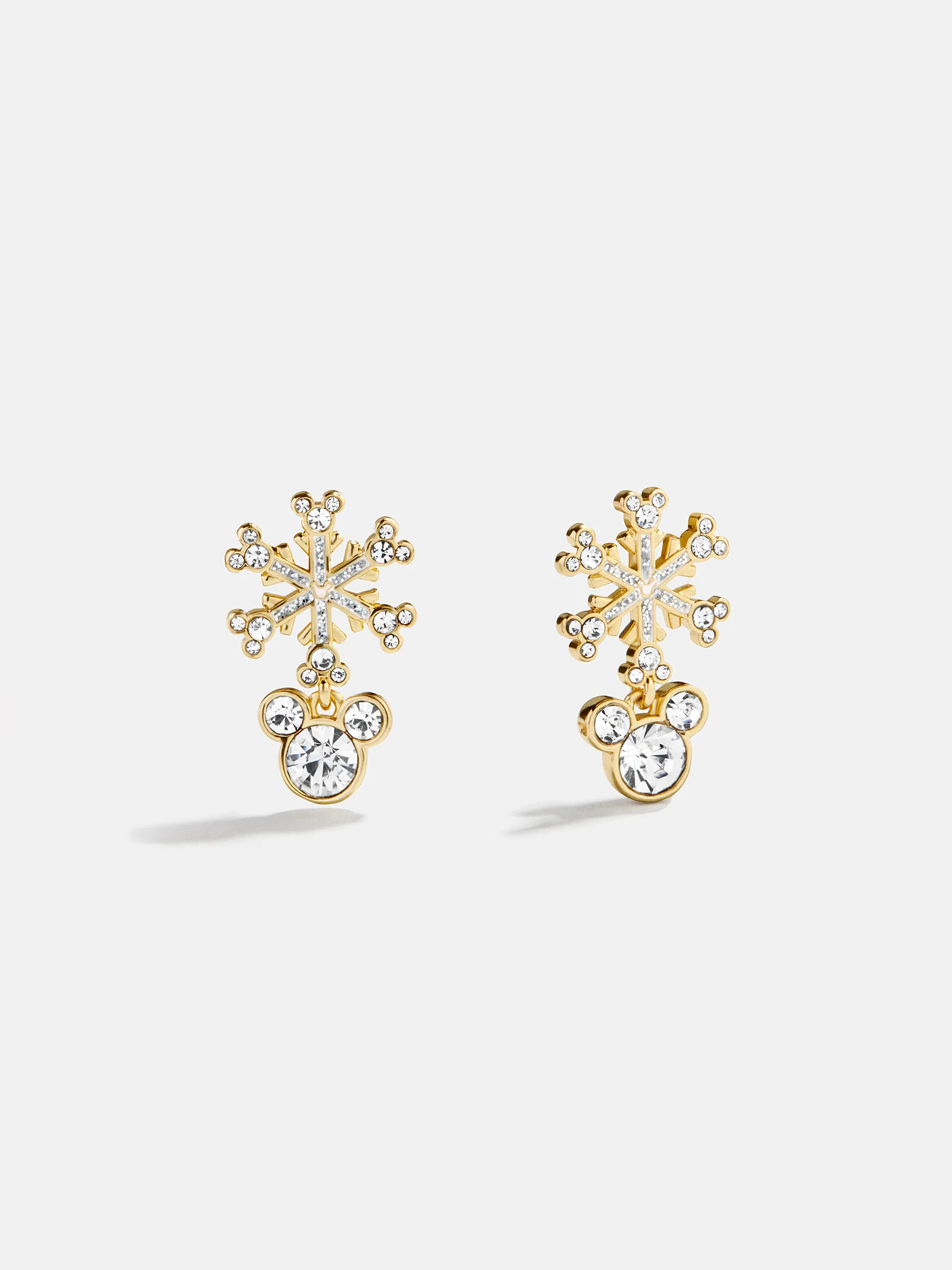 Disney Mickey Mouse Snowflake Drop Earrings - Snowflake | BaubleBar