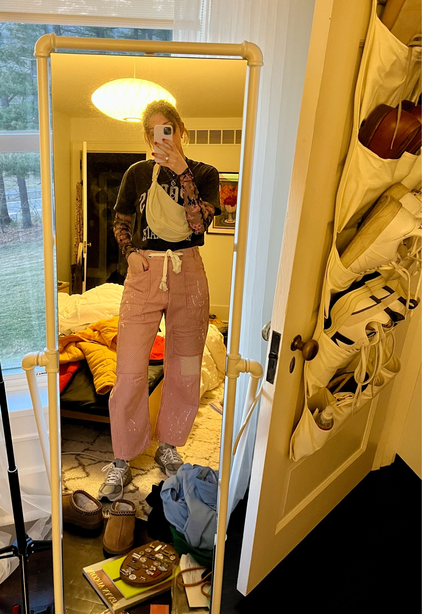 Forgive my messy room, but had to share my thrown together Super Bowl LVIII Outfit!! 