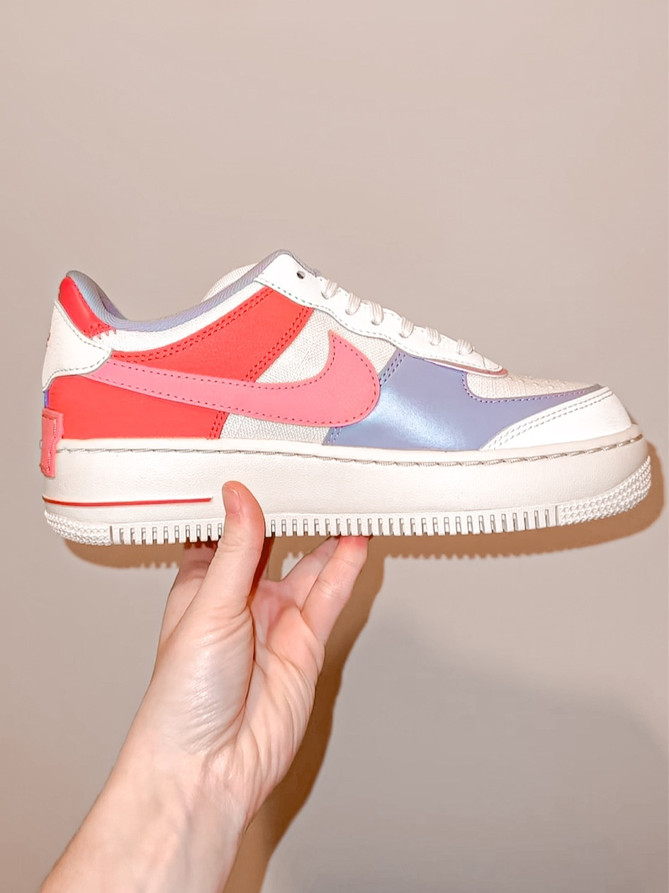 Nike Air Force 1 shadows, pink purple, Air Force ones 

#LTKstyletip