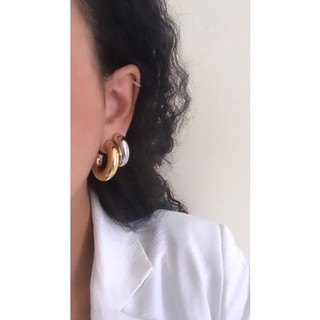 Argola Tubo Dourada Folheada | Shopee (BR)