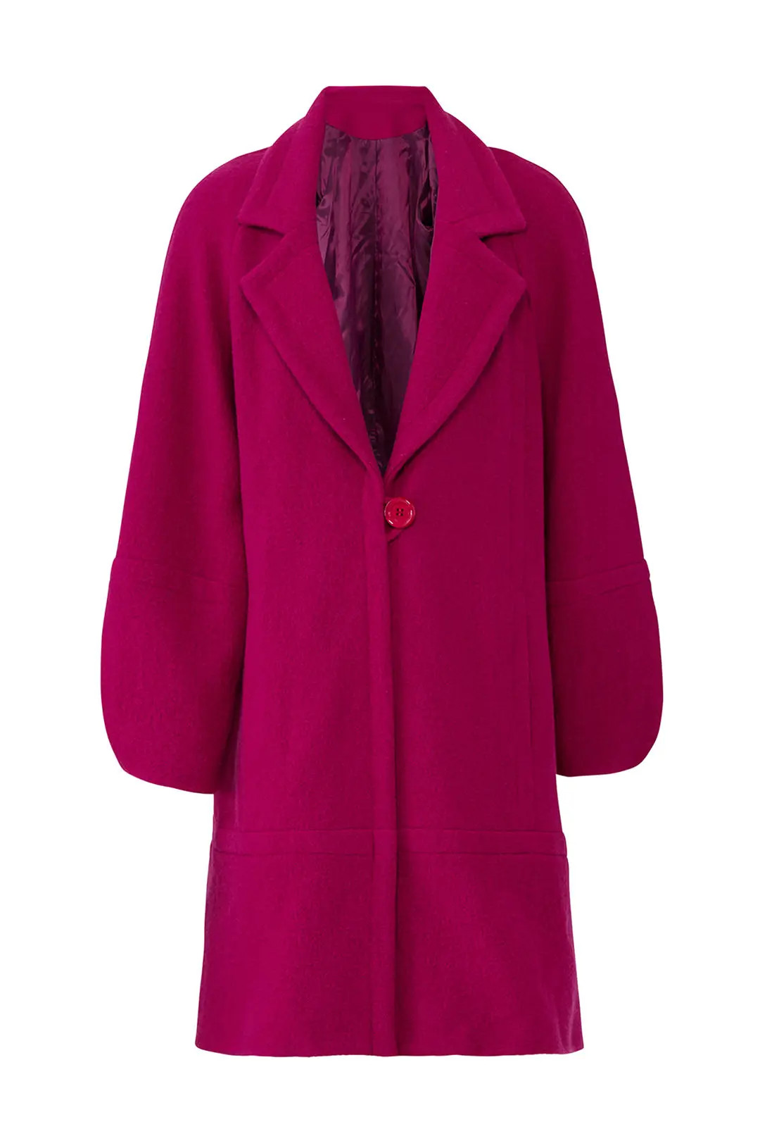 Nanette Lepore Raspberry Maggie Coat | Rent The Runway