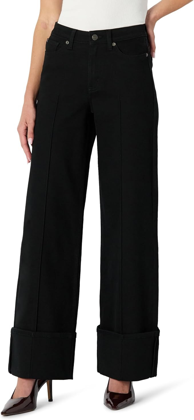 Amazon Essentials (Demi's Pick) Women's High-Rise Wide Leg Cuffed Jean | Amazon (US)