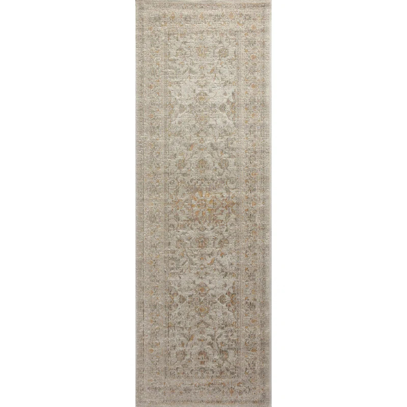 Chris Loves Julia x Loloi Rosemarie Floral Ivory/Natural/ Yellow Area Rug | Wayfair North America