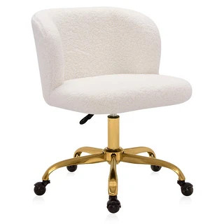 BELLEZE Aston Boucle Desk Chair Swivel Adjustable Height, 8 Options | Bed Bath & Beyond