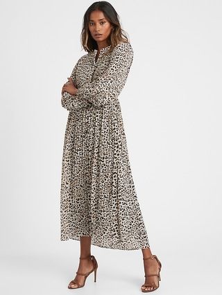 Pleated Midi Dress | Banana Republic (US)