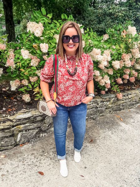 Top runs small across the shoulders and arms, I recommend sizing up 
Use code LAURA15 for 15% off

Jeans - size down if in between 

Avara / Nordstrom / Gucci bag / beaded necklace / Anchor Beads 



#LTKshoecrush #LTKcurves #LTKunder50