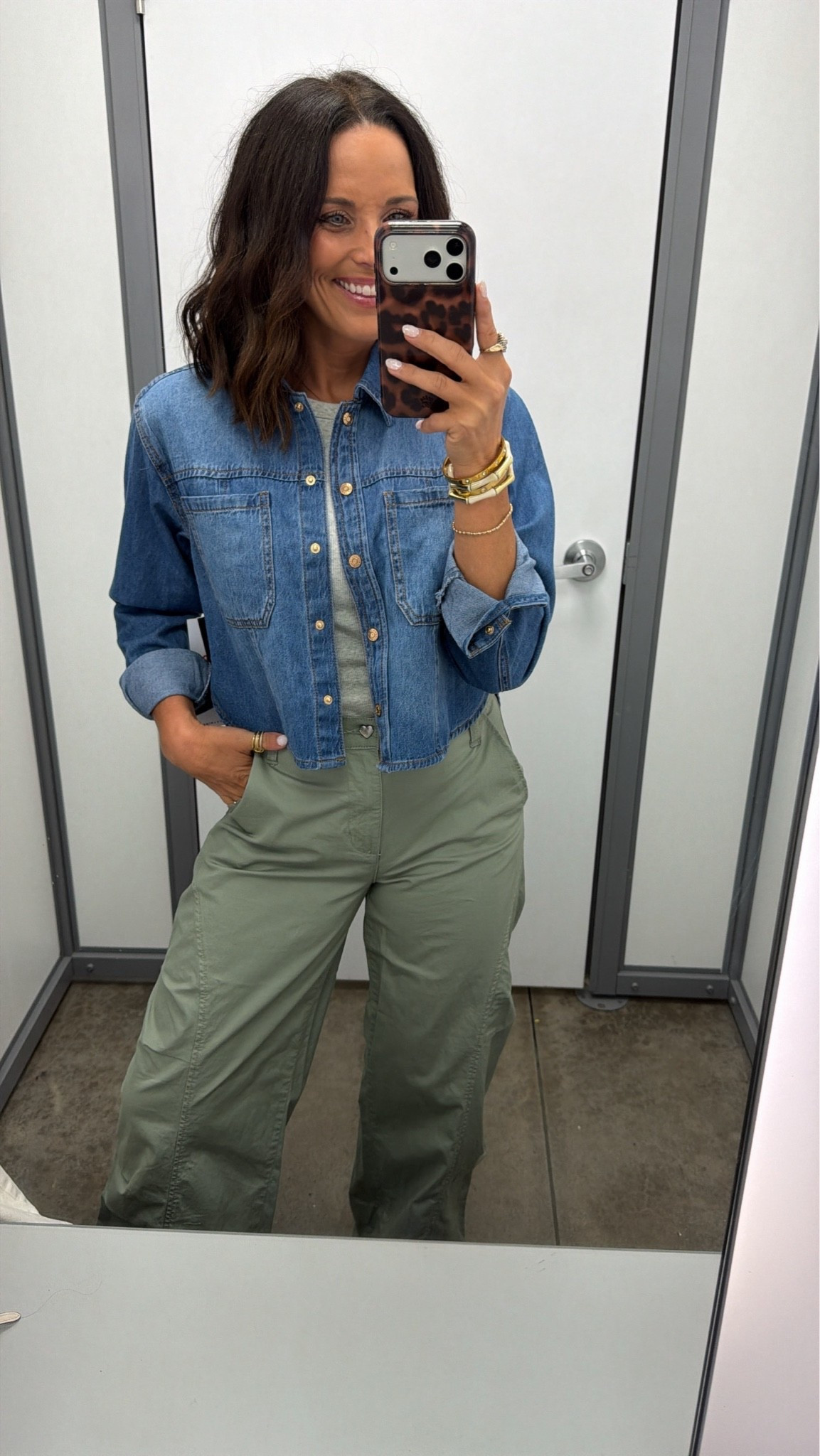This Walmart jacket + cargos combo is SO good 😍 the denim jacket makes the whole outfit look way more expensive than it is.

#WalmartFashion #WalmartFinds #AffordableFashion #LTKFinds #CasualStyle
