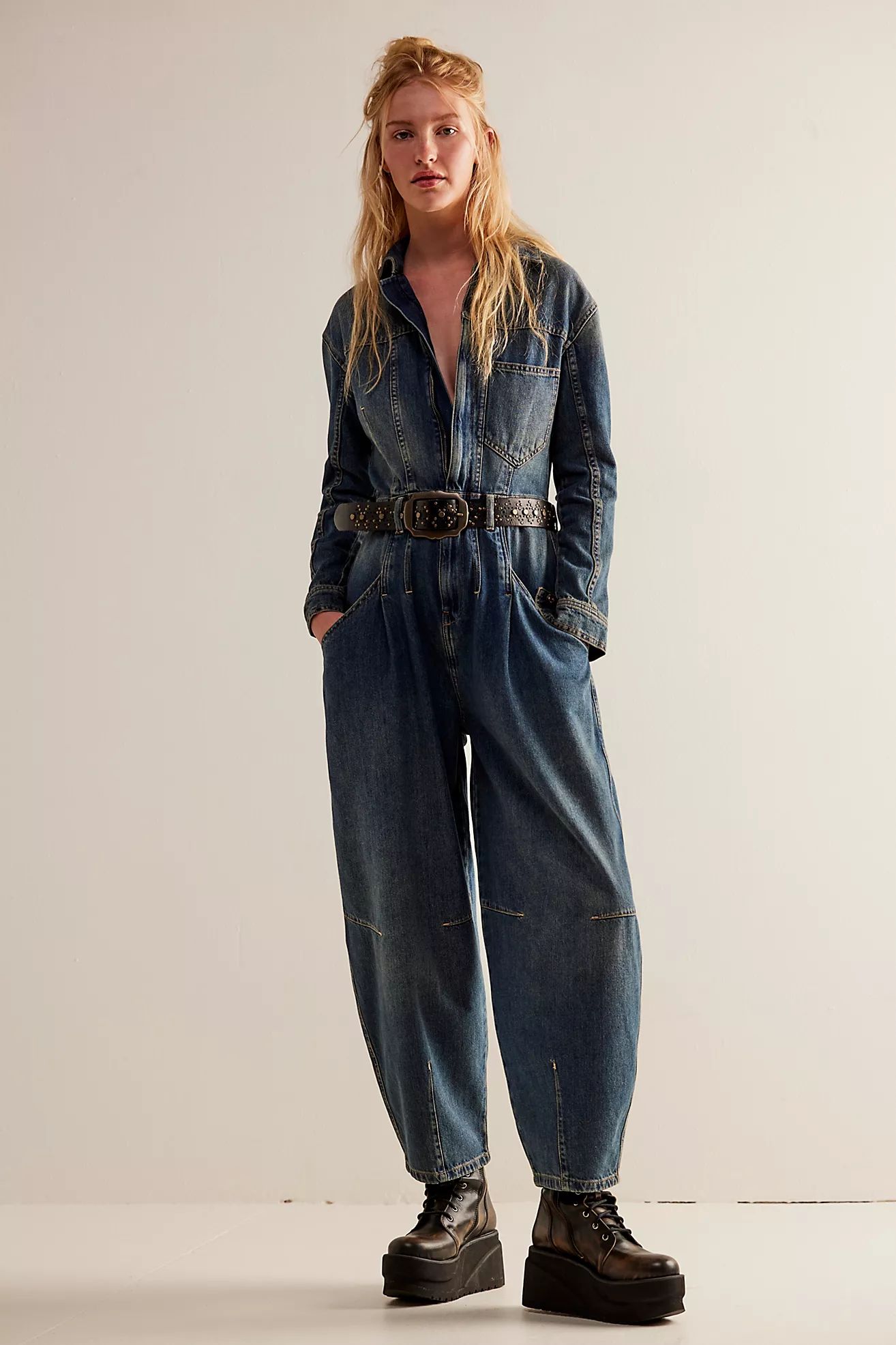 CRVY Roulette Barrel Jumpsuit | Free People (Global - UK&FR Excluded)