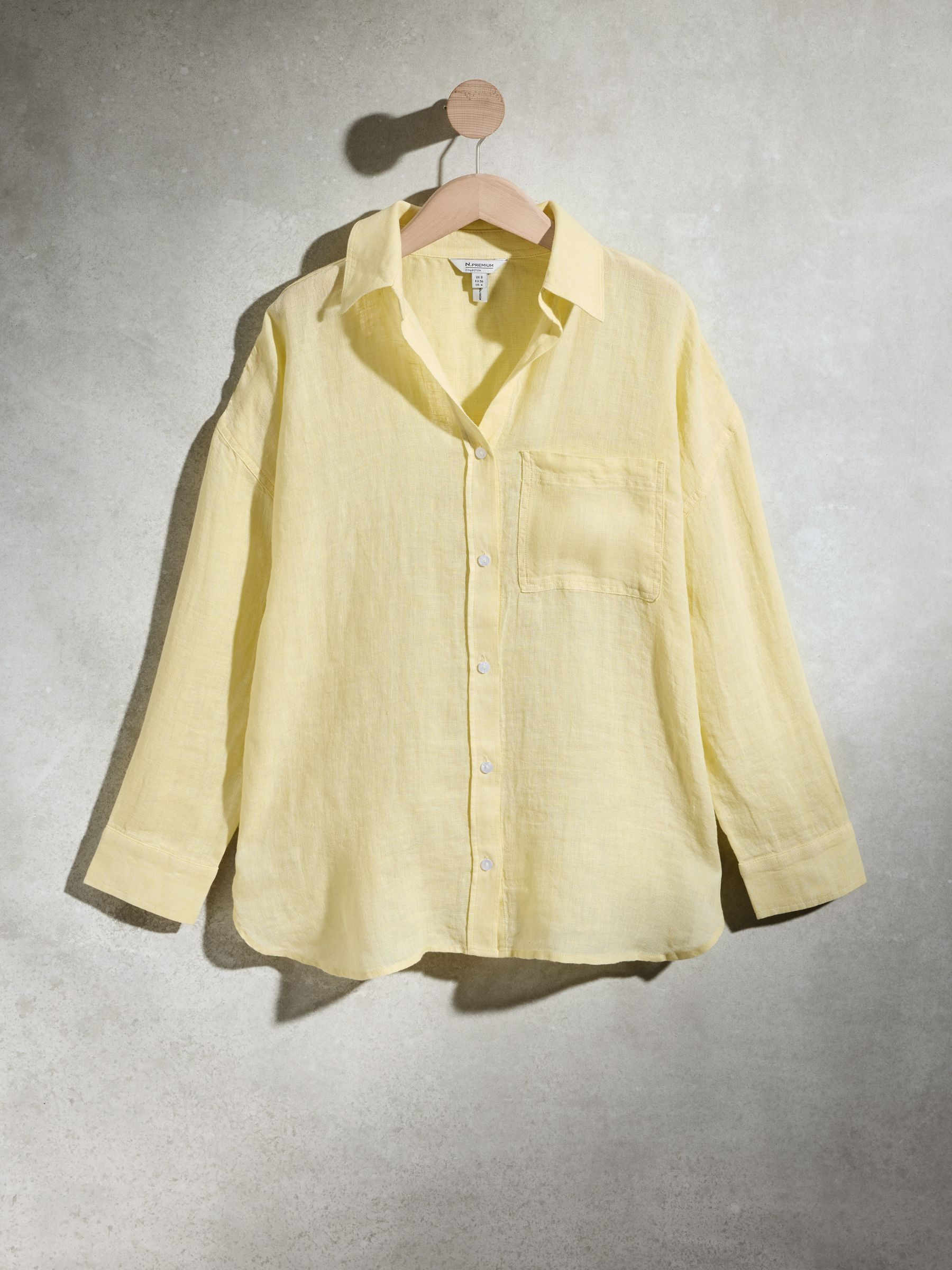 Next Yellow N. Premium 100% Linen Shirt | Next US