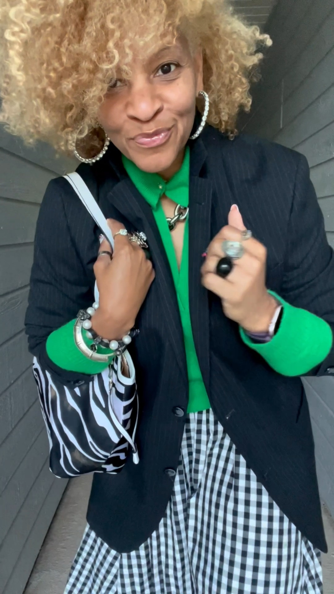 Whether I’m hitting the streets in sneakers or dressing it up with heels, this green top and black-and-white skirt combo has all the versatility I need! Feeling fabulous and ready for anything. 💚

How do you switch up your style for different vibes? 

#FashionForward #OOTD #Chic #Styleinspo #teachersofinstagram

Blazer:@Macys
Sweater: @J.Crew 
Skirt:@jcrew 
Workbag: @Dressedinjoy
Sneakers: @adidas  
Heels: @Schutz

#LTKootd #LTKSaleAlert #LTKWorkwear