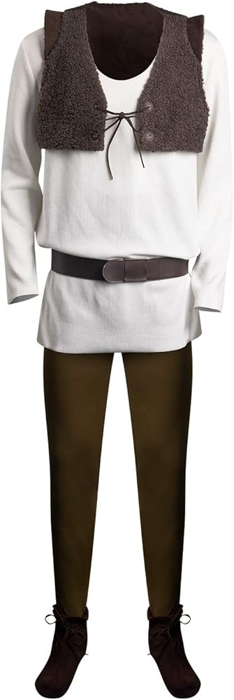 Mens Costume Shirt Vest Pants Outfit Cosplay Movie Halloween Party Costumes Full Set for Adults | Amazon (US)