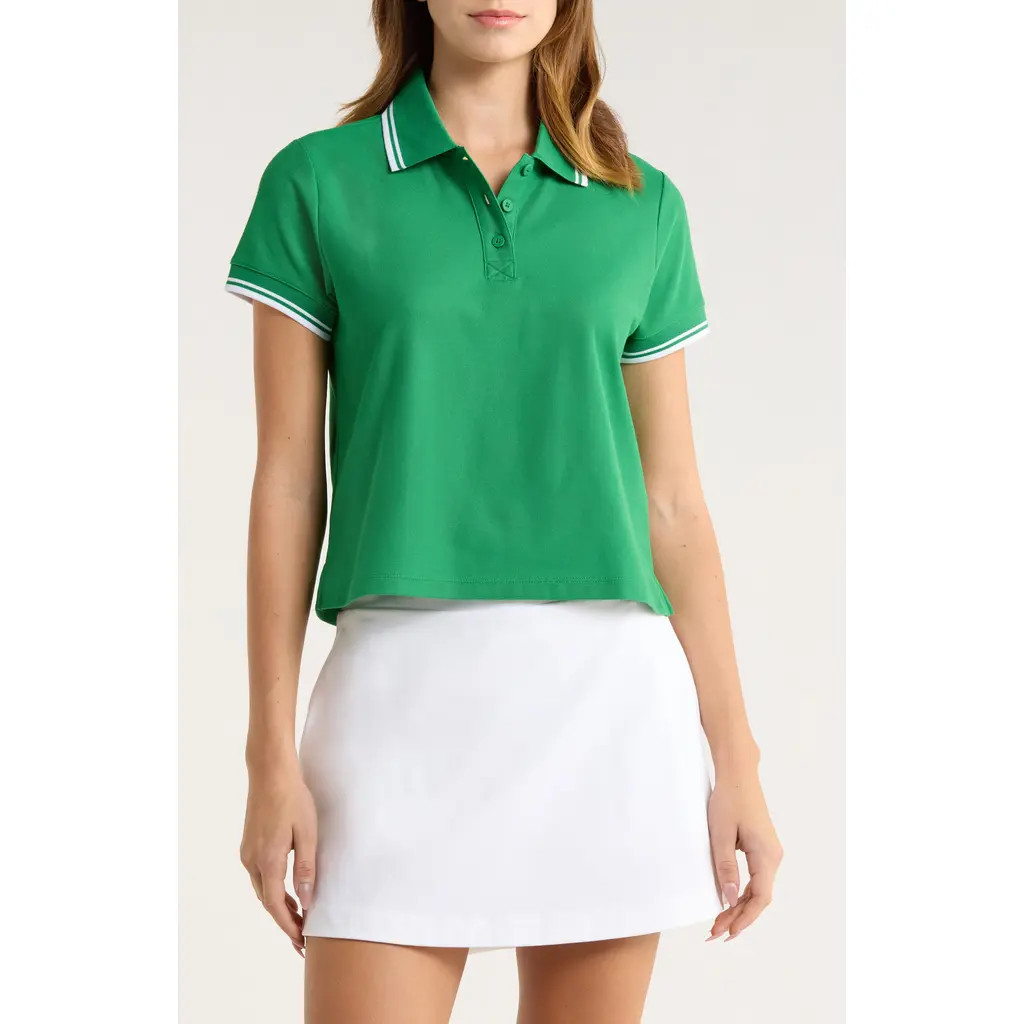 Beyond Yoga Country Club Polo Top in Home Court Green at Nordstrom Rack, Size Large | Nordstrom Rack