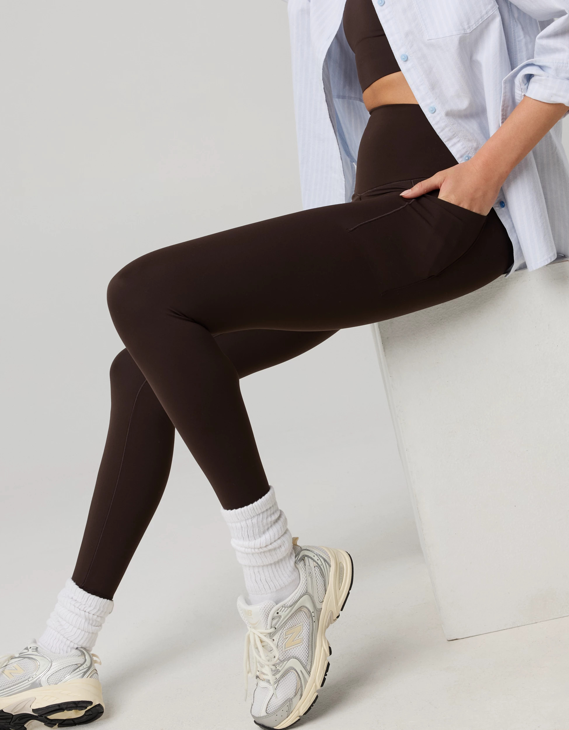 OFFLINE By Aerie Real Me XTRA High Waisted Pocket Legging | American Eagle Outfitters (US & CA)