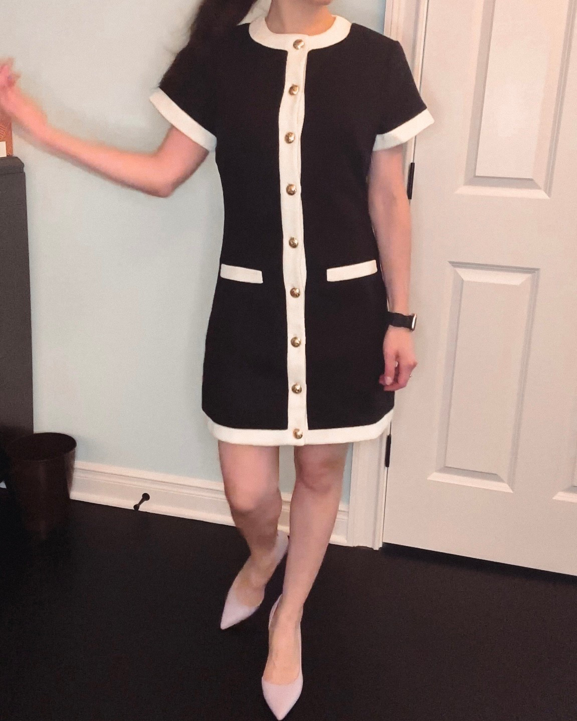 This tweed dress is so posh and comfy. Love the flattering fit—I sized up to a small but could’ve gotten XS because it’s true to size. Paired with lilac heels. This dress reminds me of the Alice and Olivia one but at a lower price point. 

#LTKPetite #LTKSaleAlert #LTKWorkwear