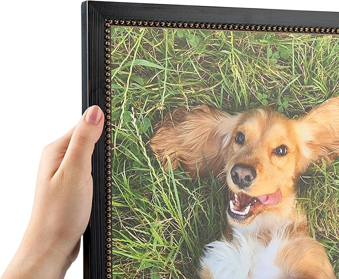 ArtToFrames 11x15 cm Black Picture Frame, This 0.75 Inch Custom Wood Poster Frame is Black Square... | Amazon (US)