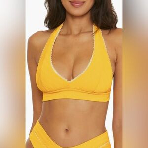 NWOT Becca Tuscany Halter Bikini Top Size L $84 | Poshmark