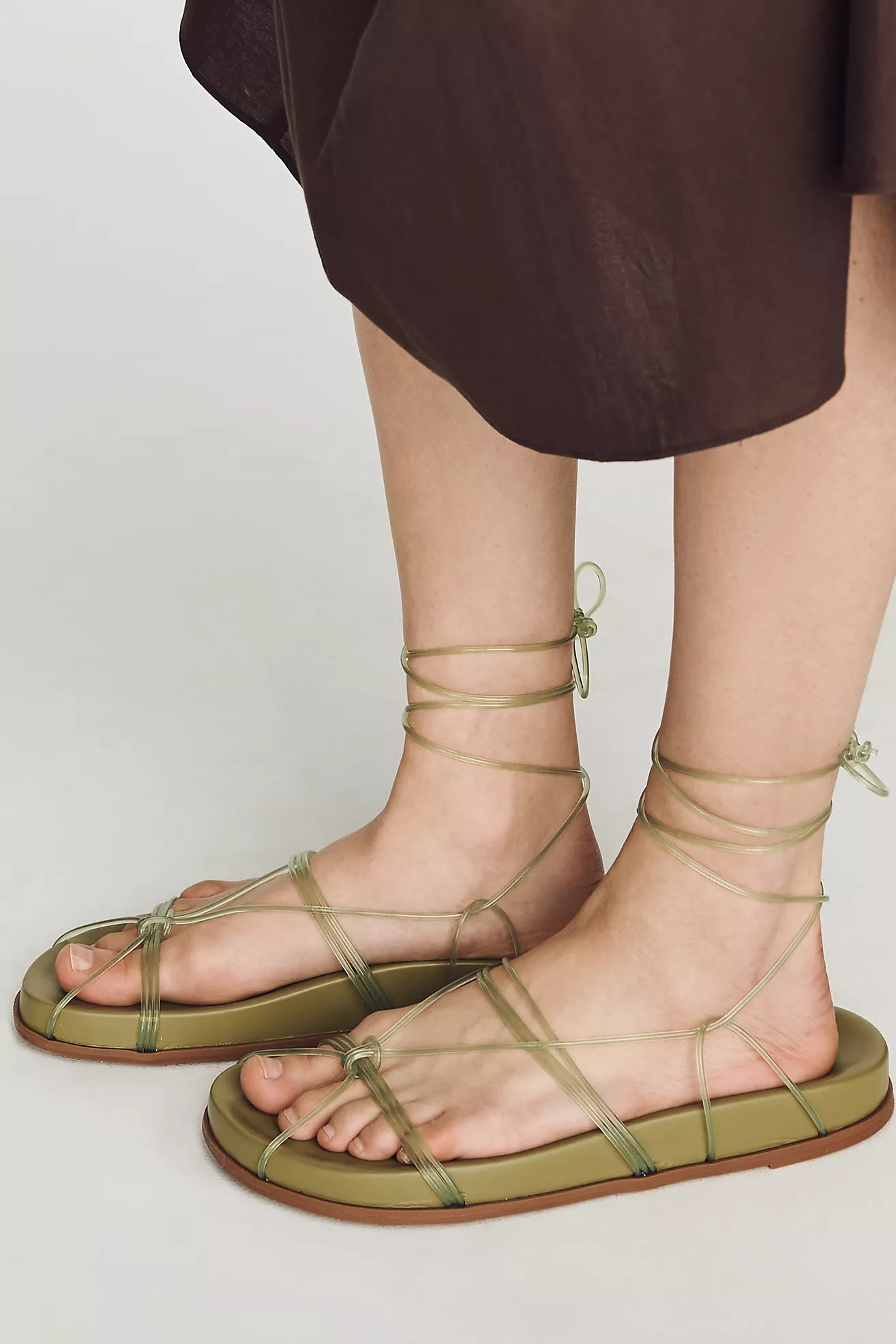 Farm Rio Strappy Spaghetti Jelly Sandals | Anthropologie (US)