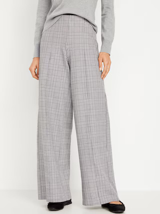 High-Waisted Pixie Pull-On Wide-Leg Pants | Old Navy (US)