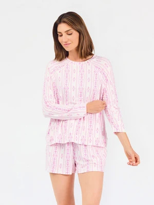Women's Annie Shorts Set | Floral Cameo Orchid | Mary Square
