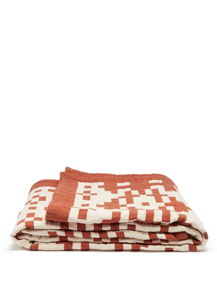 Echo Bluff matelassé cotton blanket | Matches (US)