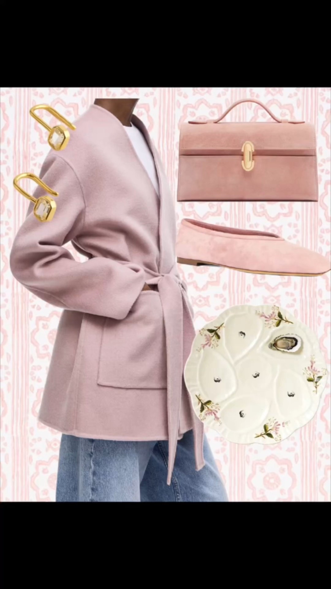 Soft blush tones done right. A cozy wrap jacket paired with feminine accessories like a structured pink handbag, suede flats, and gold accents for an easy everyday look that feels polished without trying too hard.

#LTKTravel #LTKootd