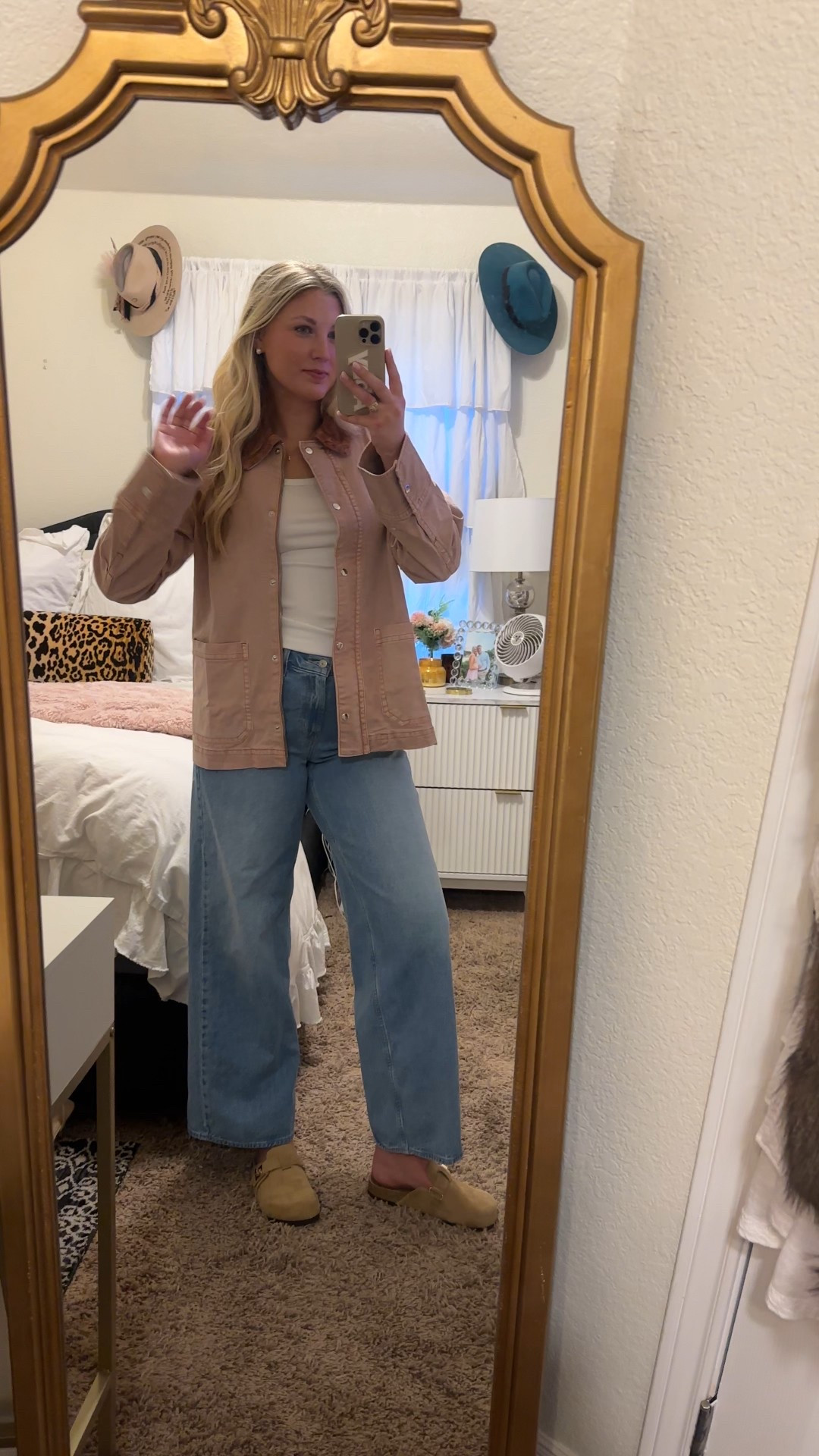 This Old Navy barn jacket is too cute!!! Obsessed with the fit on it. Pairs perfectly with jeans, would look so cute with leggings too! Wearing a size medium tall. Plus, it’s marked down right now!

Old Navy finds, Old Navy sale, Old Navy barn jacket, pink barn jacket, old navy jeans, white tank top, clogs, pearl earrings, abby_louanne

#LTKSeasonal #LTKSaleAlert #LTKTall