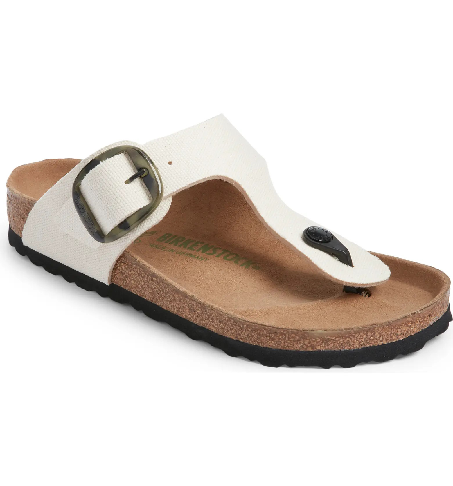Gizeh Big Buckle Canvas Sandal (Women) | Nordstrom