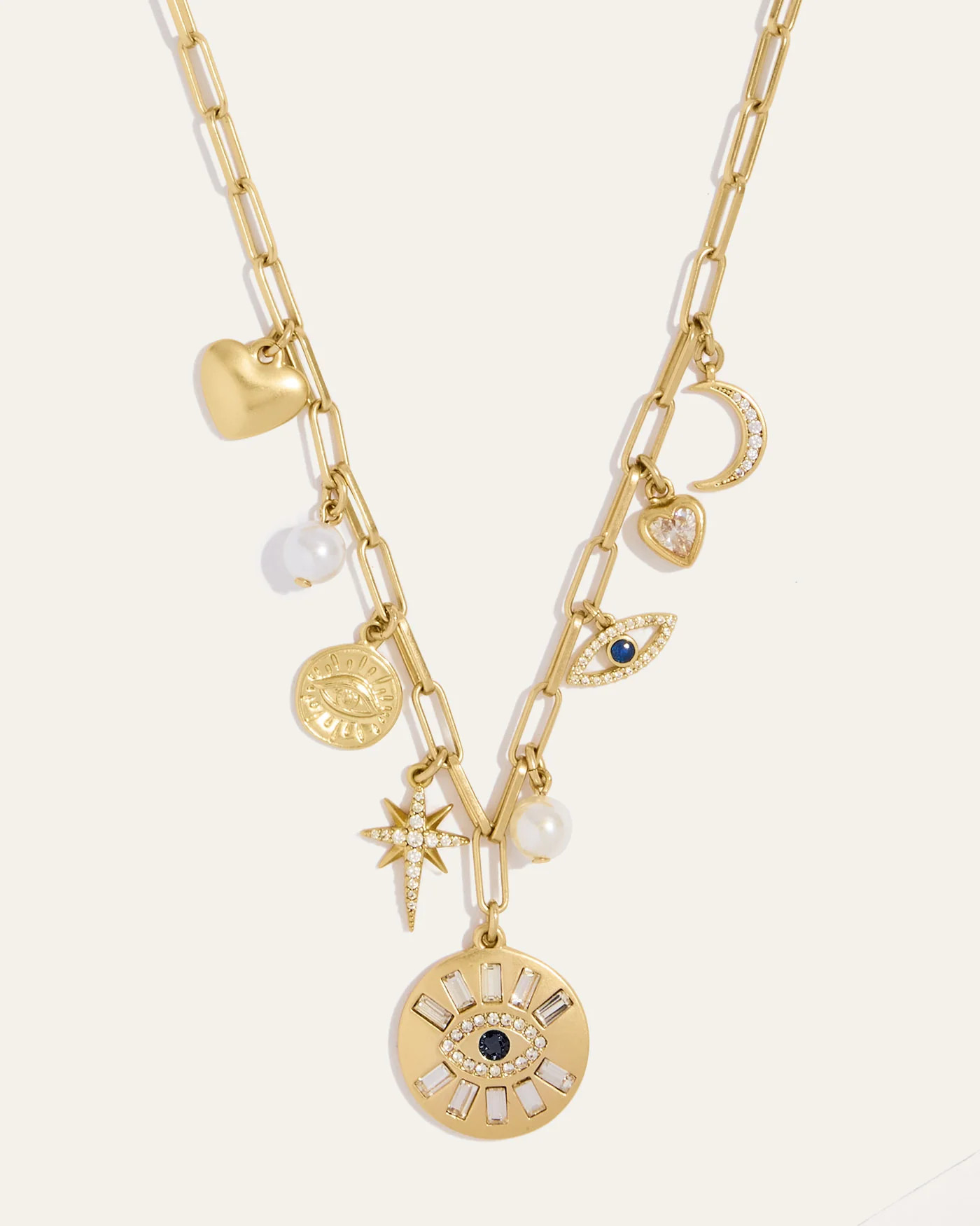 Evil Eye Mixed Charm Necklace | Stella & Dot