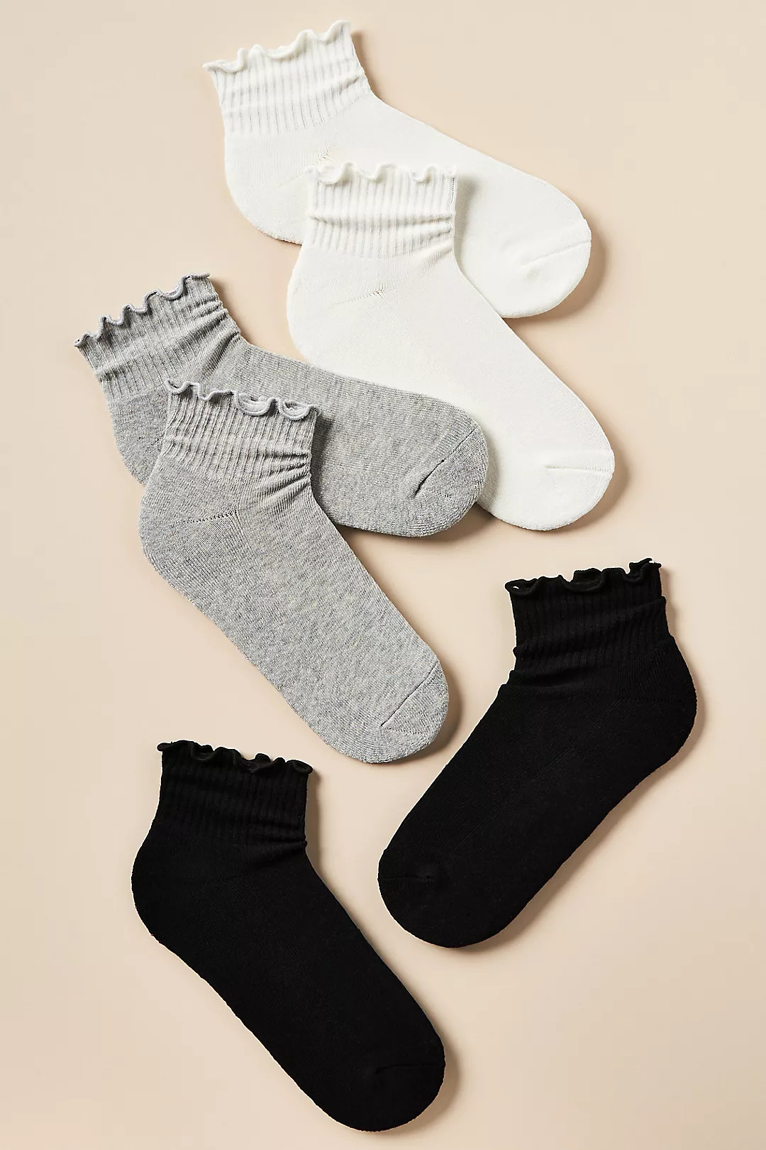 Daily Practice Athletic Ruffle Socks, Set of 3 | Anthropologie (US)