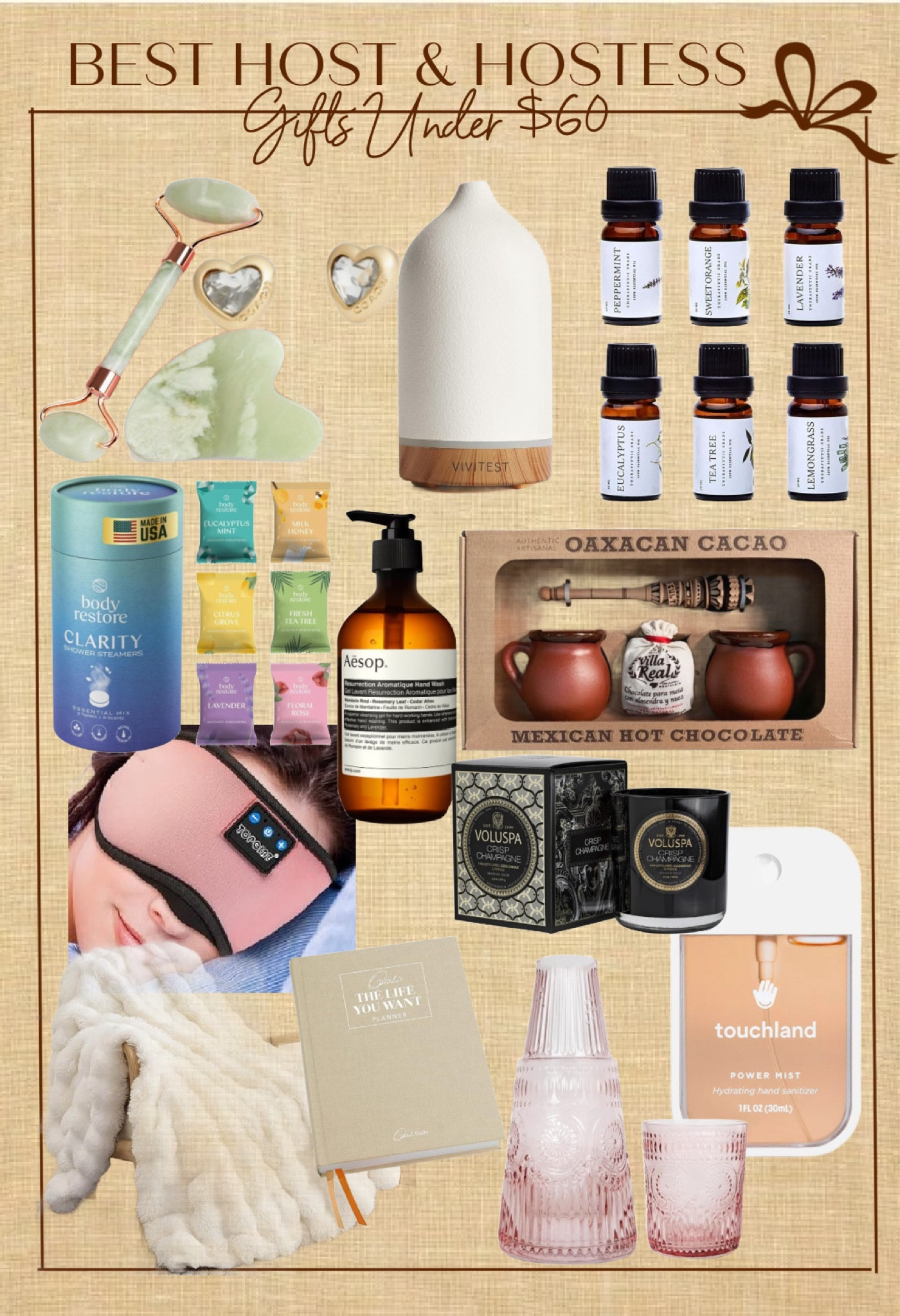 I like to give worthwhile gifts that will make a difference in the receiver’s life. And in this day and age, I can’t think of anything more worthwhile than the gift of well-being—things that will help them unwind and de-stress. For inspiration, I created a short starter list with some great goodies I enjoy and have given as “just because gifts,” from aromatherapy calming goods and gifts like comforting blue tooth eye masks to great scented candles and bath/shower bombs. All under $60 that also make great host and hostess gifts! 

#LTKFindsUnder50 #LTKGiftGuide #LTKSaleAlert