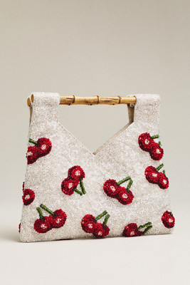 Maeve Beaded Bamboo Hand Bag | Anthropologie (US)
