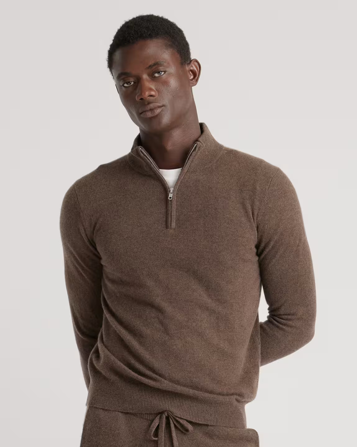 Mongolian Cashmere Quarter Zip Sweater | Quince