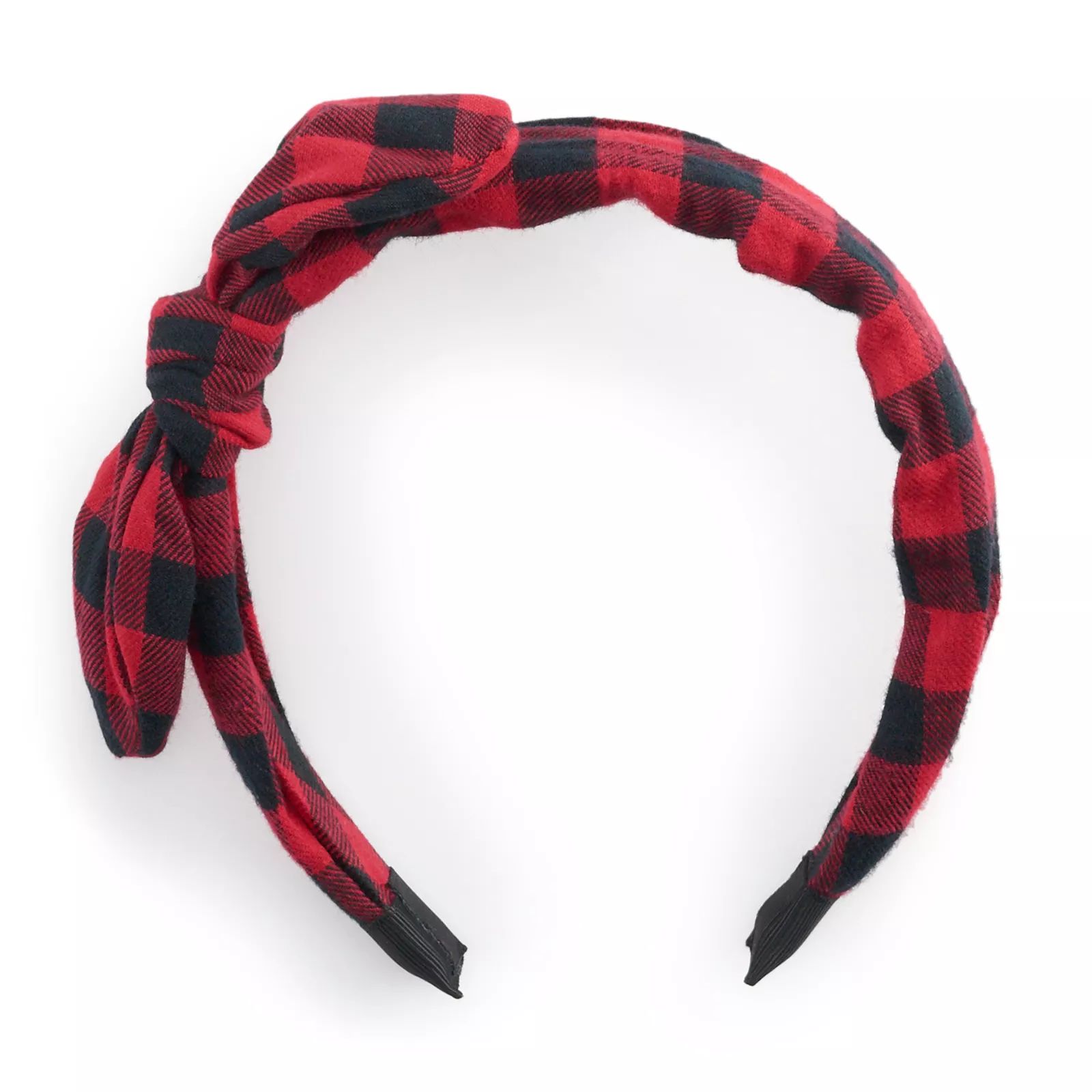 SO Plaid Bow Headband, Red | Kohl's