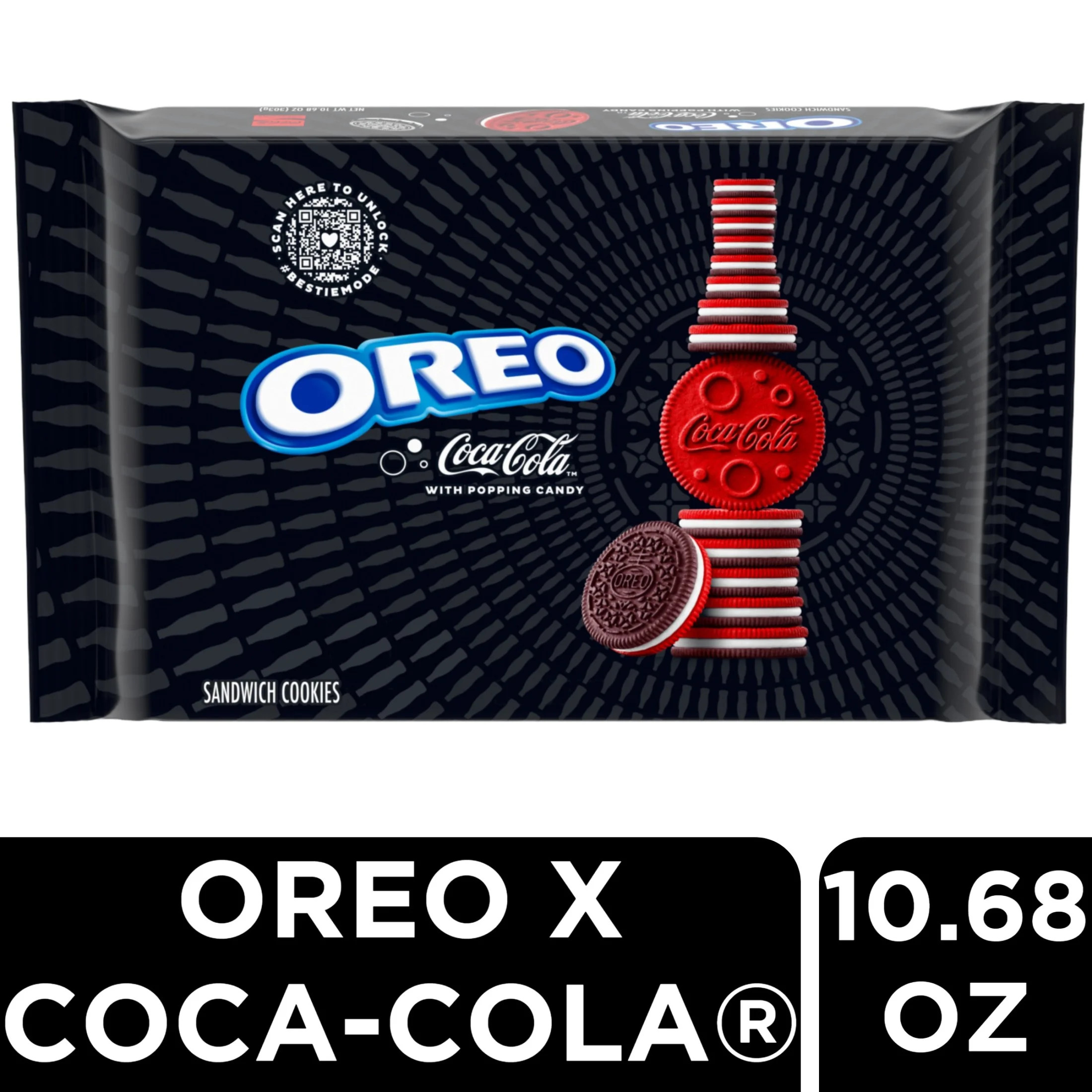 OREO Coca-Cola Sandwich Cookies, Limited Edition, 10.68 oz - Walmart.com | Walmart (US)