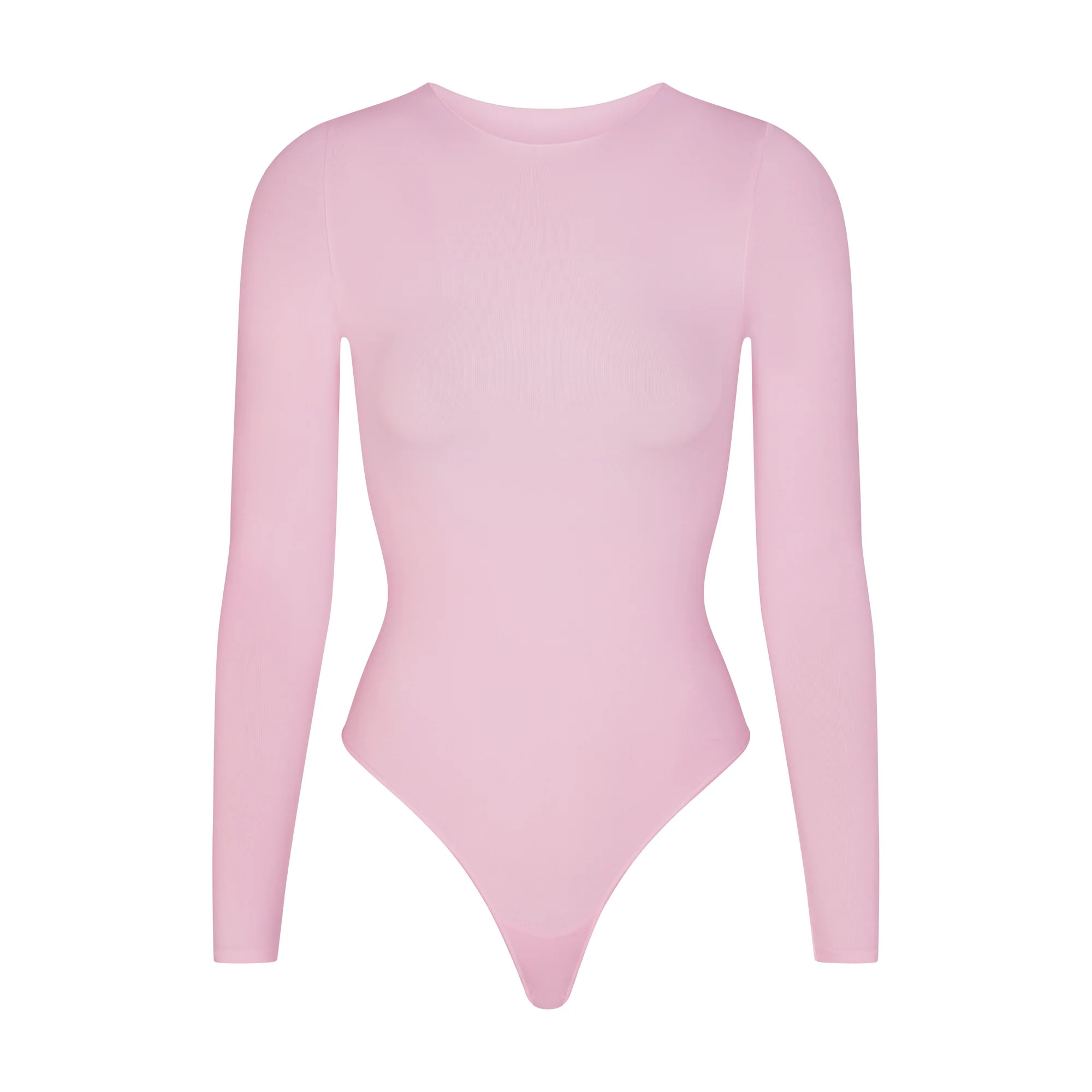 ESSENTIAL CREW NECK LONG SLEEVE BODYSUIT | SKIMS (US)