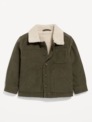 Unisex Sherpa-Lined Corduroy Shacket for Toddler | Old Navy (CA)