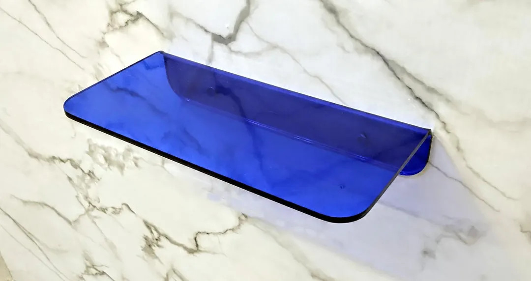 48 Inch Long Blue Fluorescent Floating Shelf, Custom Length Depth - Etsy | Etsy (US)