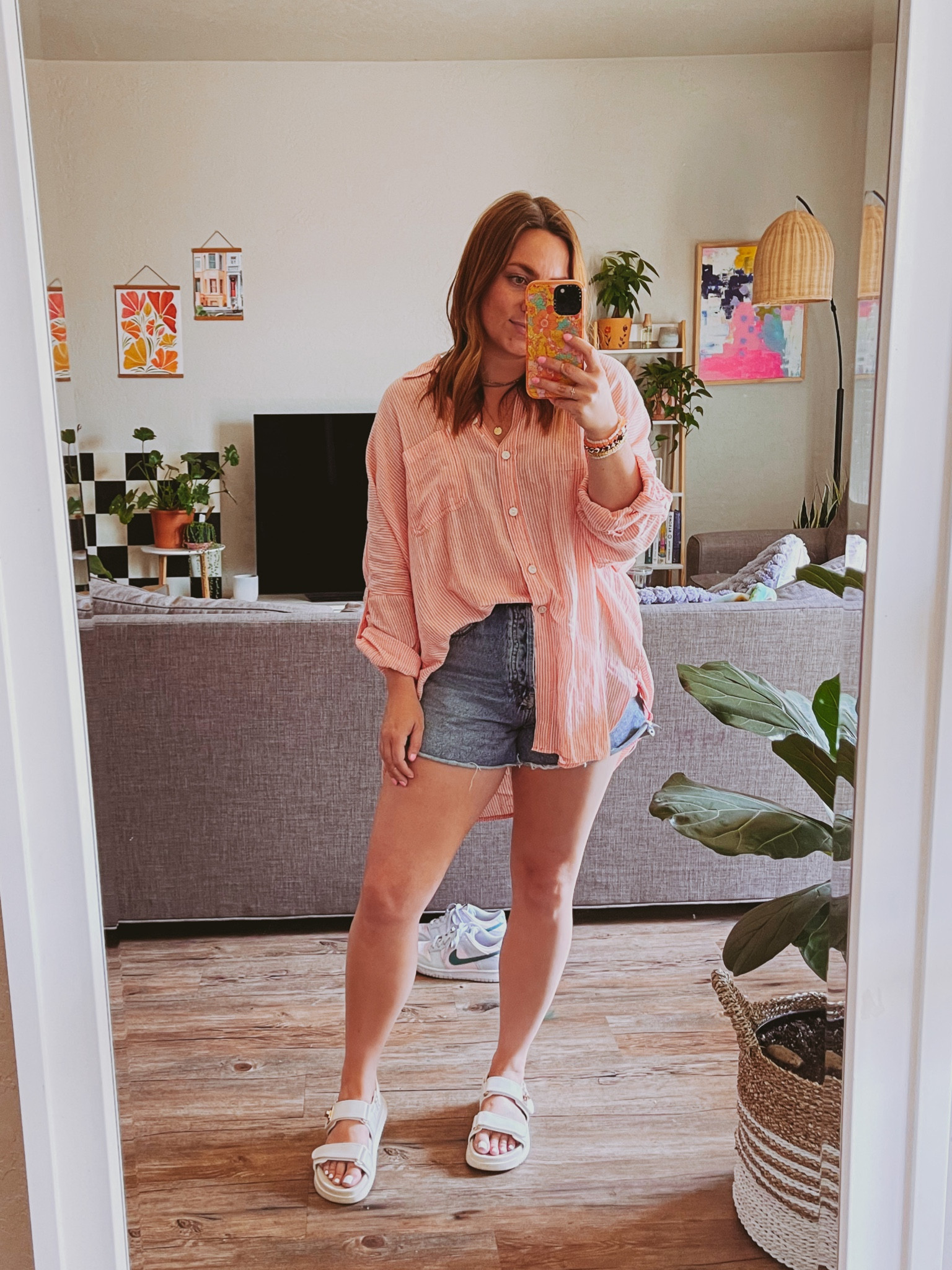 Oversized beach shirt
Swim cover up
Coastal style


#LTKstyletip #LTKunder50