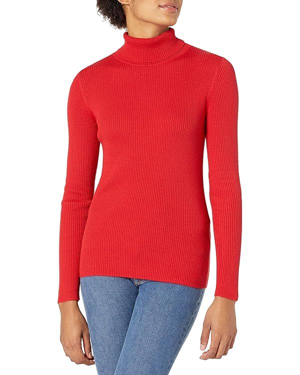 Amazon Essentials Women's Slim-Fit Lightweight Long-Sleeve Turtleneck Sweater | Amazon (US)
