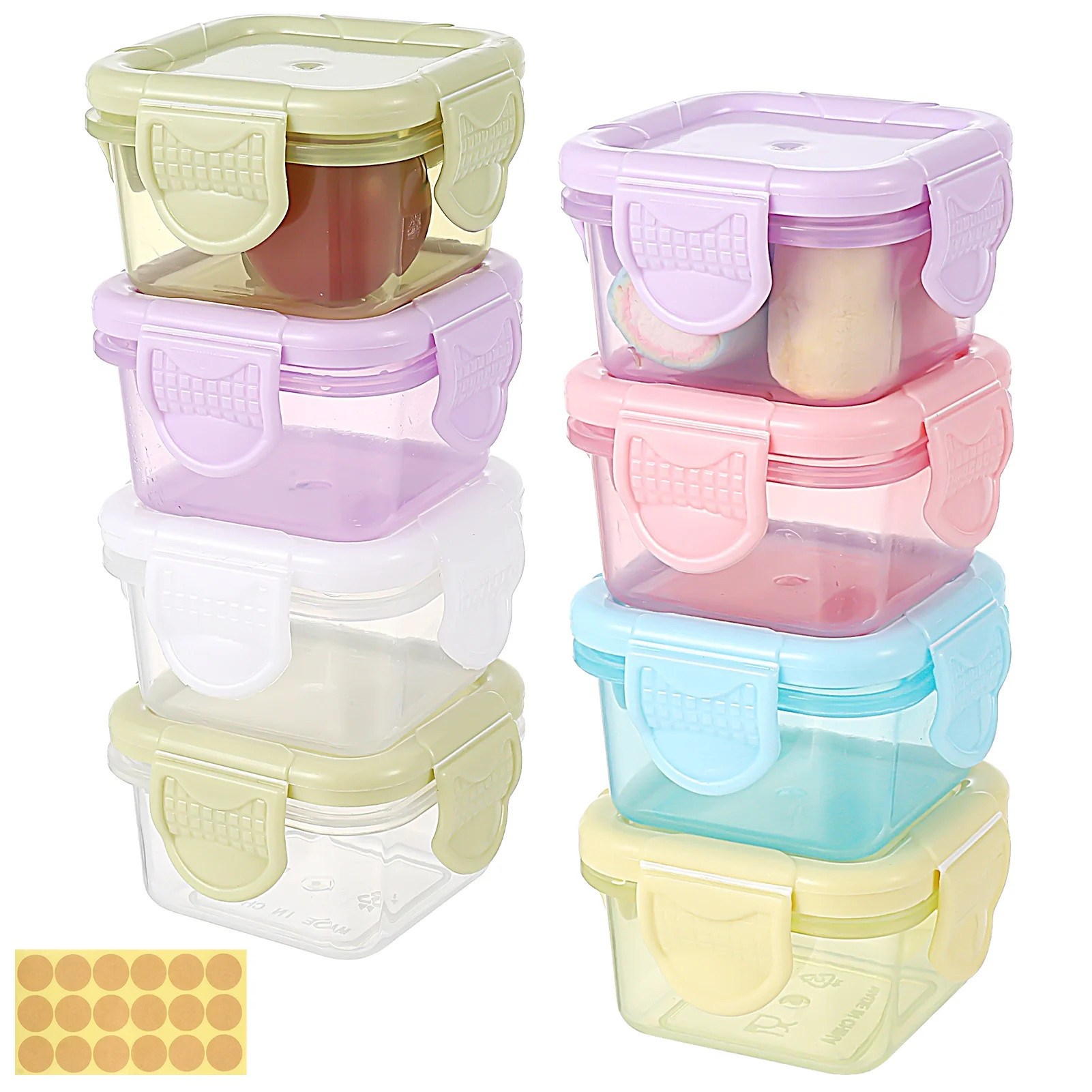 Bocaoying 8 Pcs Food Storage Containers with Lids, Small Plastic Storage Containers, BPA Free Con... | Walmart (US)